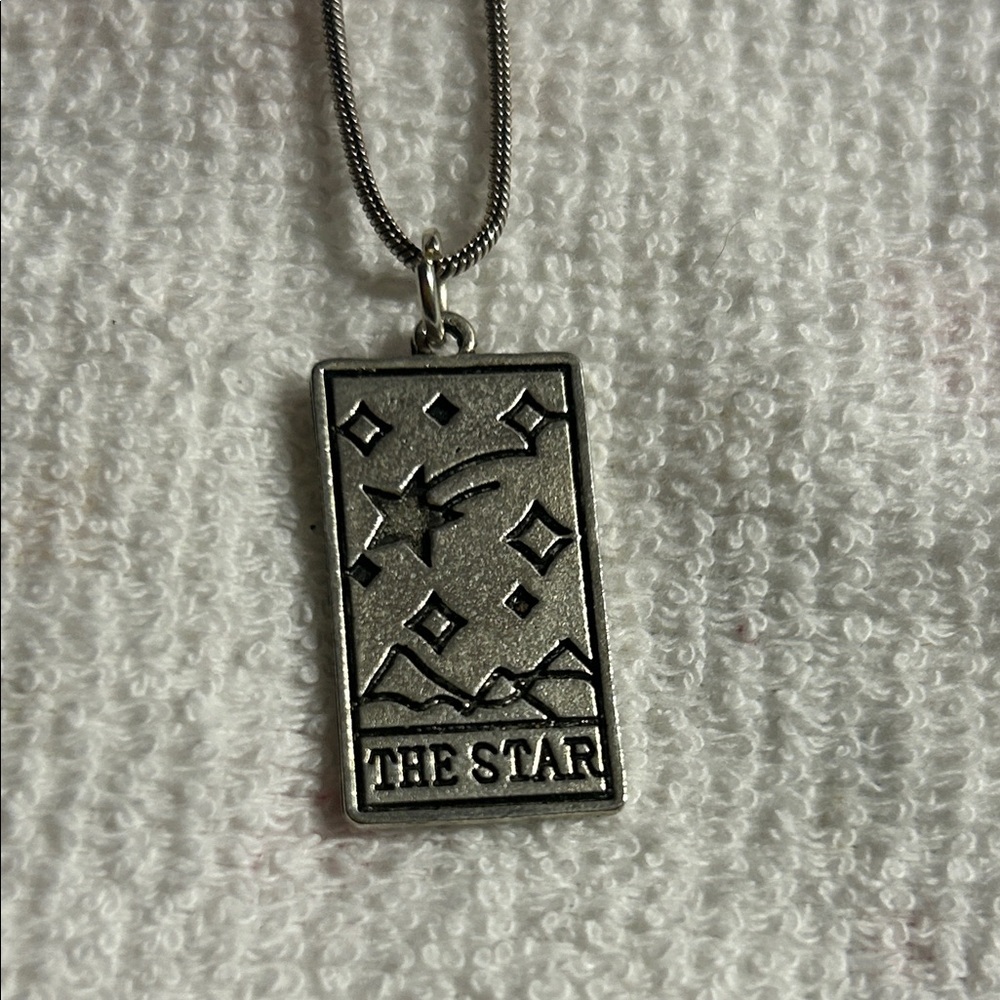 The Star‎ Tarot Pendant Sterling Silver Necklace